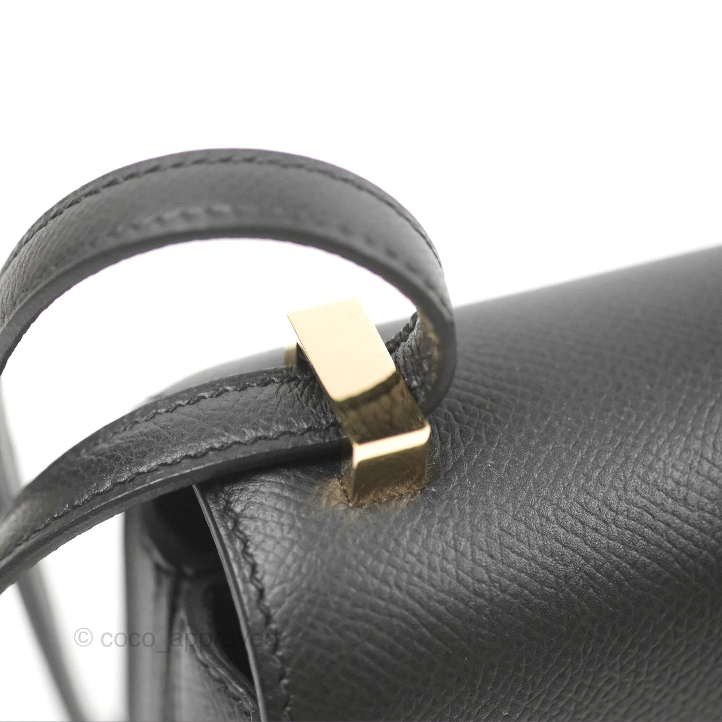 Hermès Mosaique Mini Bag Black Epsom Gold Hardware