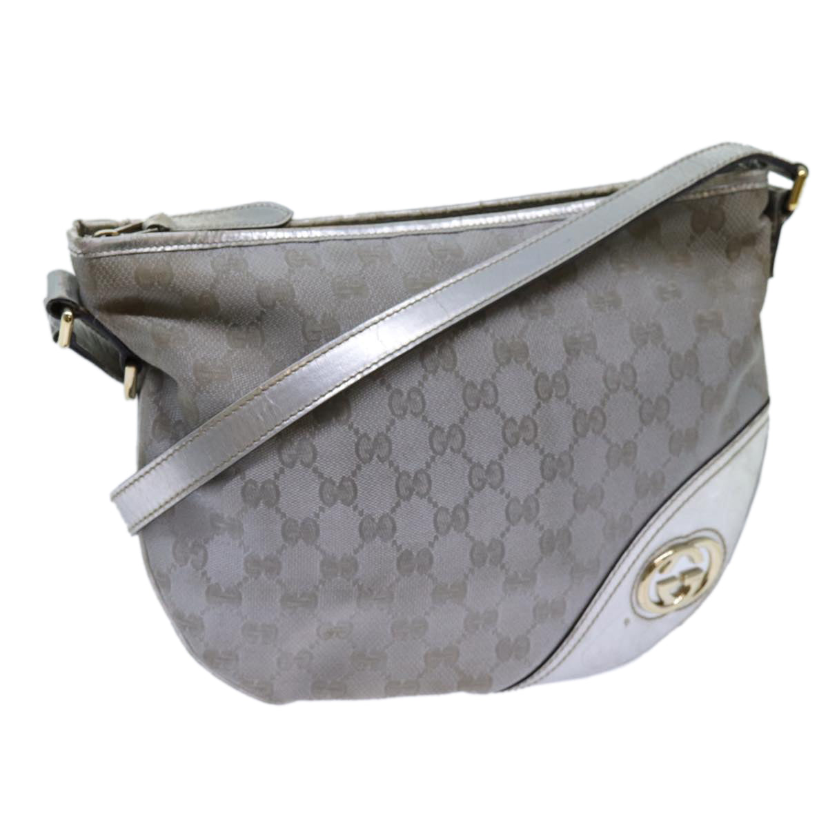 Luxury Gucci Trending 2025 GG Canvas Shoulder Bag Silver  71301