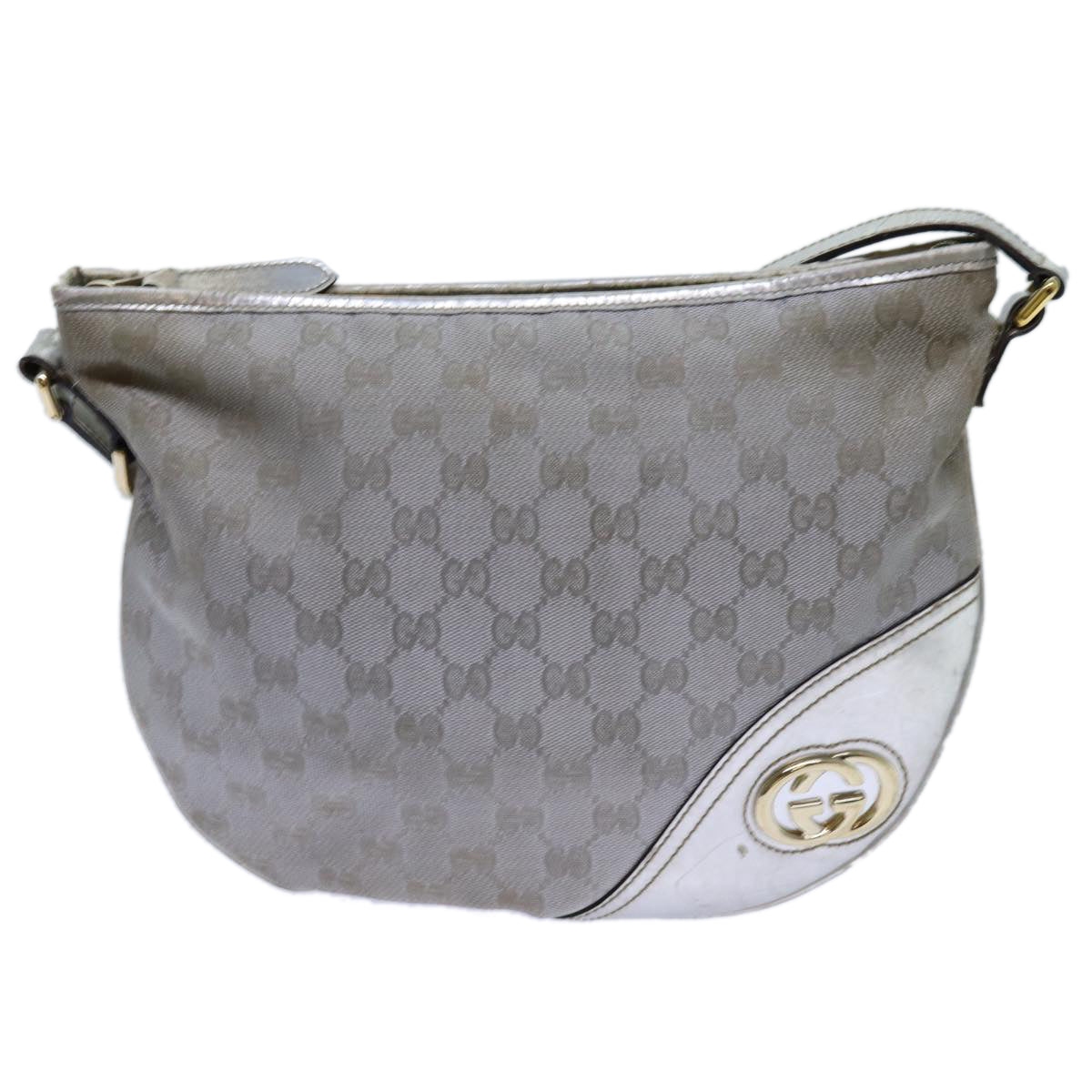 Luxury Gucci Trending 2025 GG Canvas Shoulder Bag Silver  71301