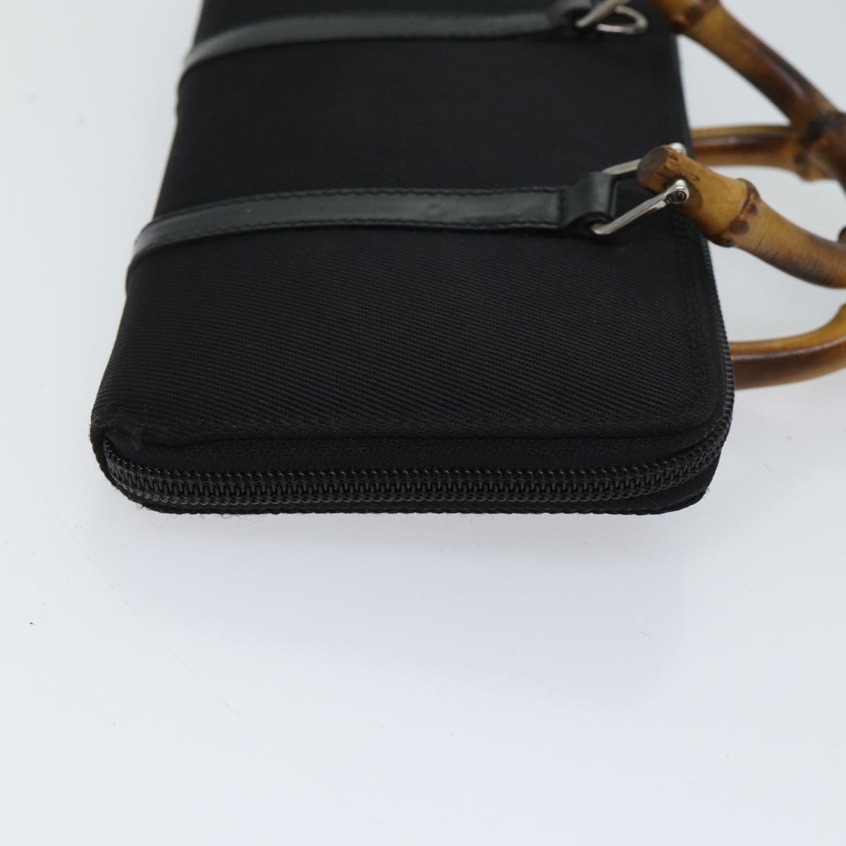 Luxury Gucci Trending 2025 Bamboo Wallet Hand Bag Nylon 2way Black  71308