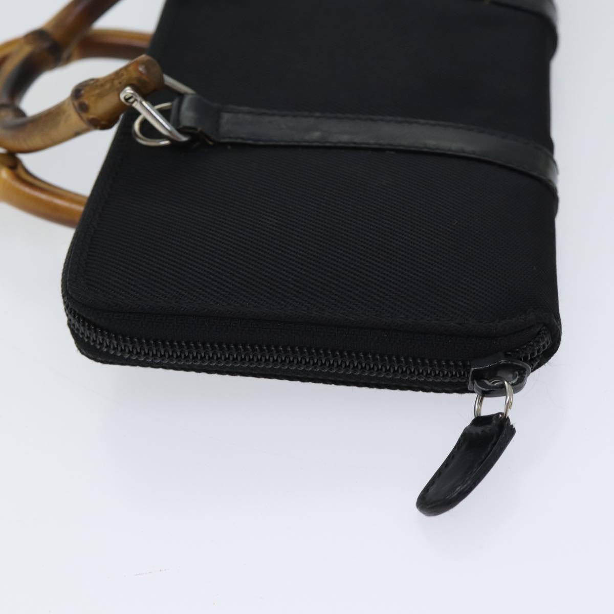 Luxury Gucci Trending 2025 Bamboo Wallet Hand Bag Nylon 2way Black  71308