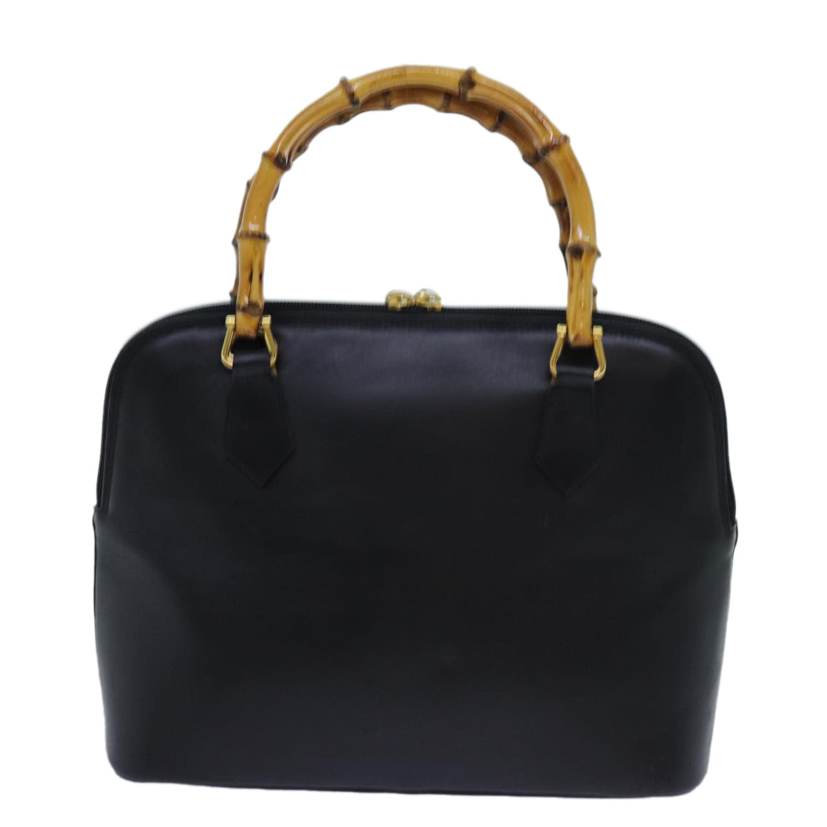 Luxury Gucci Trending 2025 Bamboo Hand Bag Leather 2way Black  71310