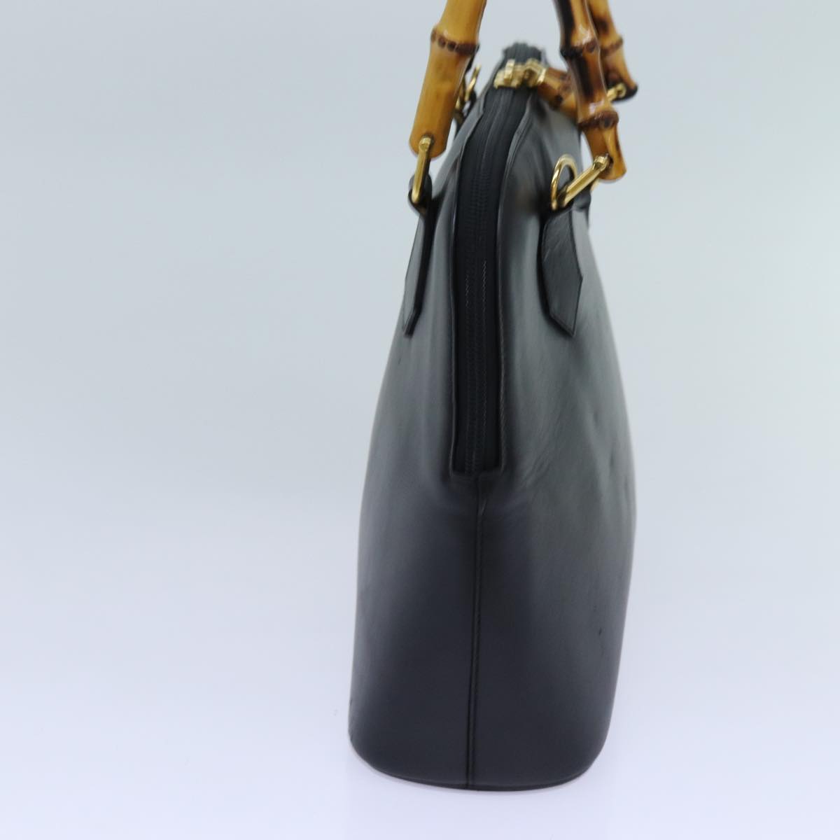 Luxury Gucci Trending 2025 Bamboo Hand Bag Leather 2way Black  71310