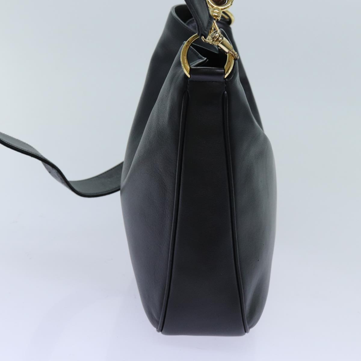 Luxury Gucci Trending 2025 Bamboo Shoulder Bag Leather 2way Black  71315