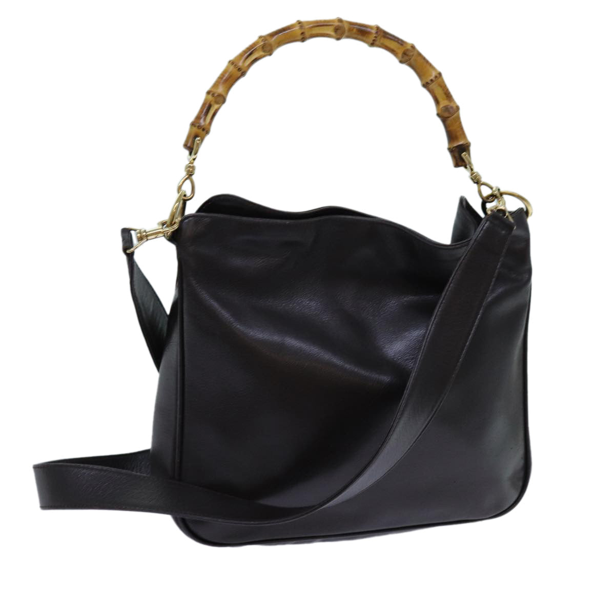 Luxury Gucci Trending 2025 Bamboo Shoulder Bag Leather 2way Brown  71316