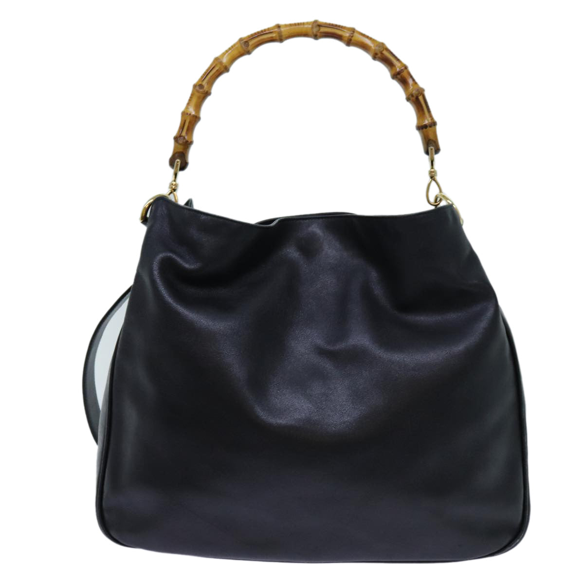 Luxury Gucci Trending 2025 Bamboo Shoulder Bag Leather 2way Black  71317