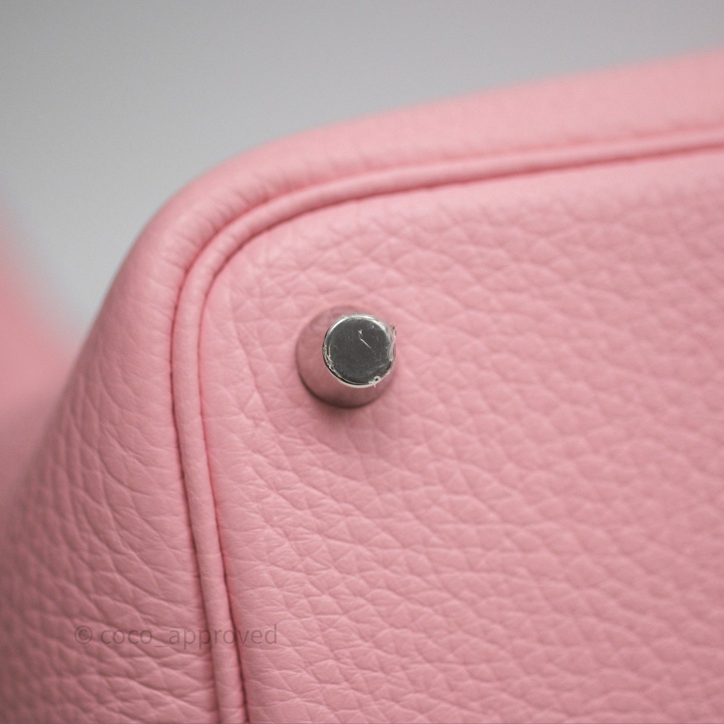 Hermès Picotin 18 Rose Sakura Clemence Palladium Hardware