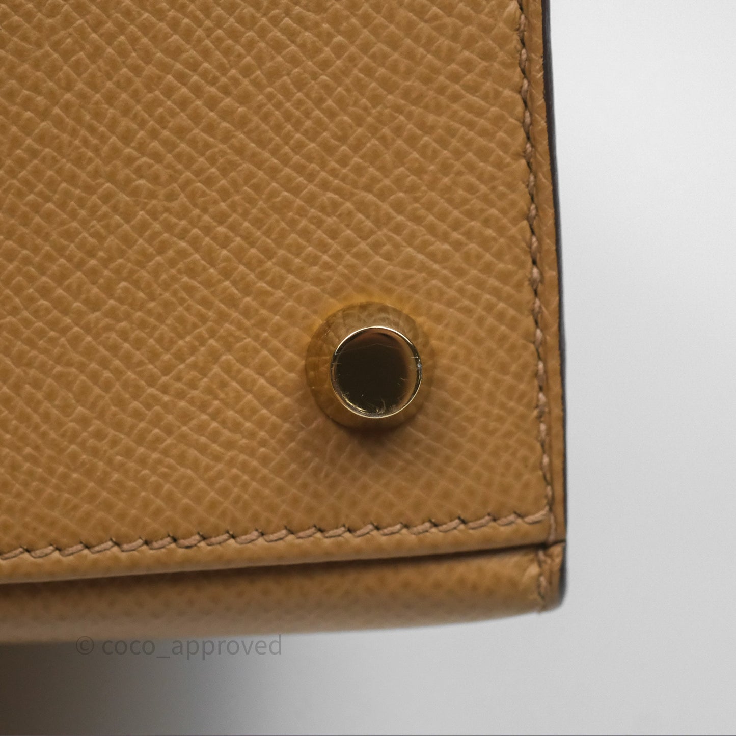 Hermès Sellier Kelly 25 Chai 0M Epsom Gold Hardware