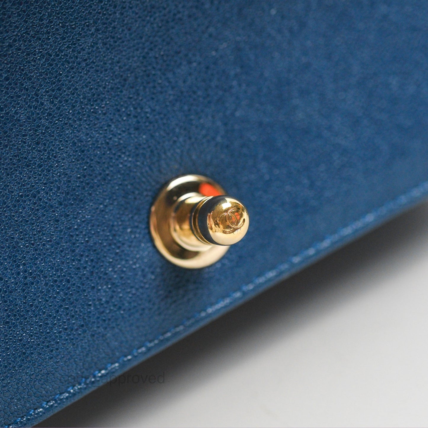 Chanel Small Boy Blue Caviar Gold Hardware
