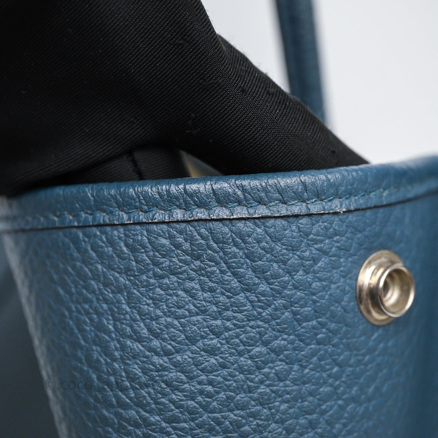 Hermès Garden Party 36 Bleu Palladium Hardware