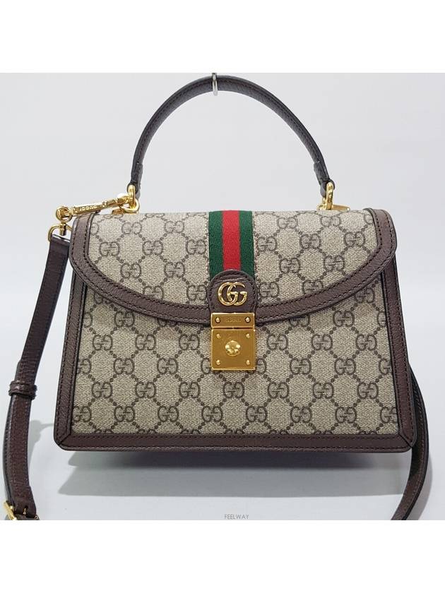 Luxury Gucci Trending 2025 Ophidia Web Small Top Handle Bag 651055
