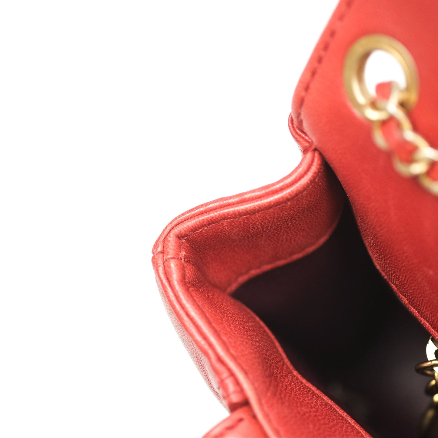 Chanel Diana Reissue Brick Red Gold Hardware