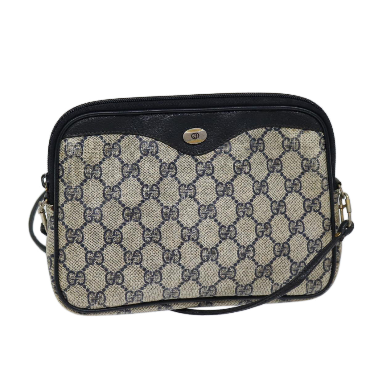 Luxury Gucci Trending 2025 GG Supreme Shoulder Bag PVC Navy 97 02 068  71425