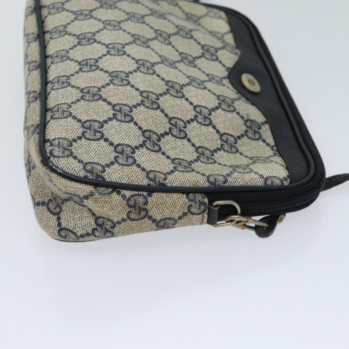 Luxury Gucci Trending 2025 GG Supreme Shoulder Bag PVC Navy 97 02 068  71425