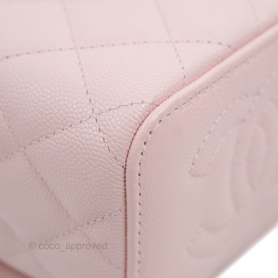 Chanel Mini Vanity With Chain Pink Caviar Gold Hardware