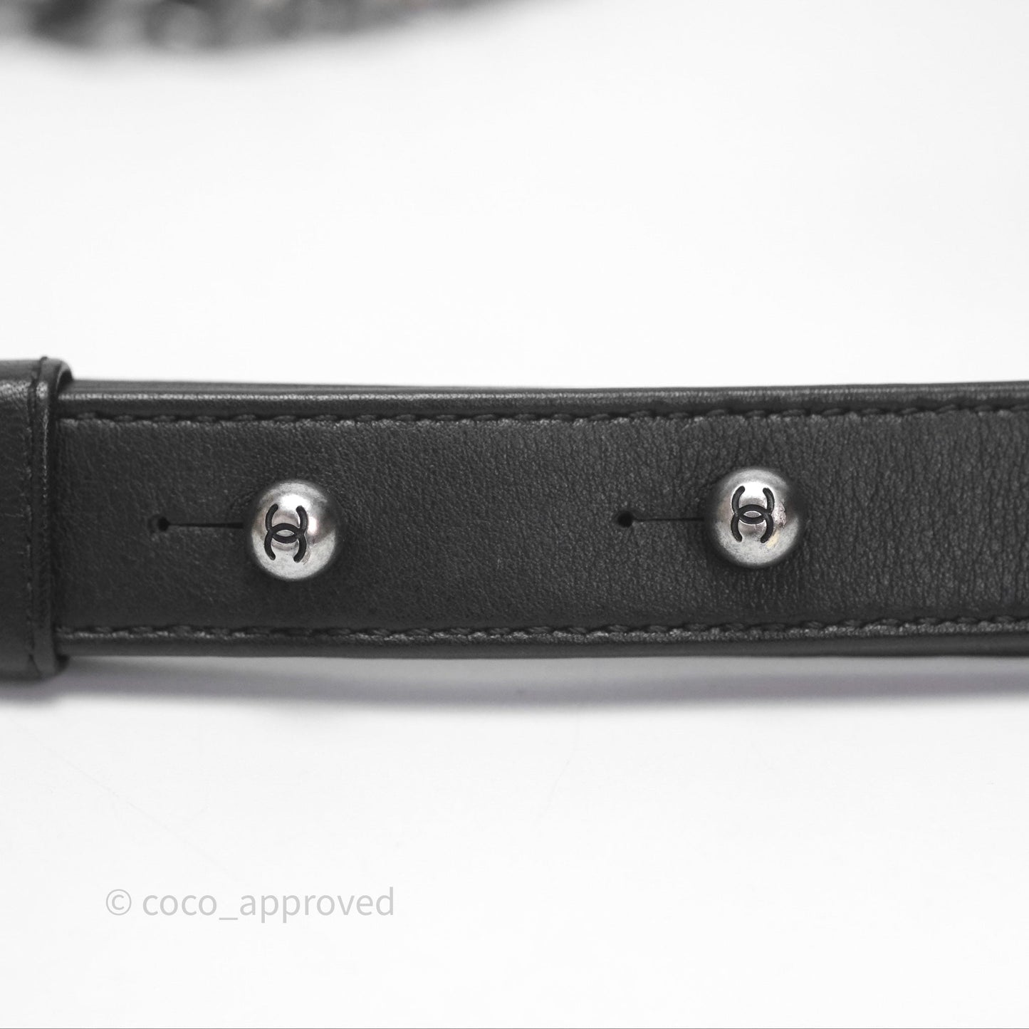 Chanel Small Boy Black Lambskin Ruthenium Hardware