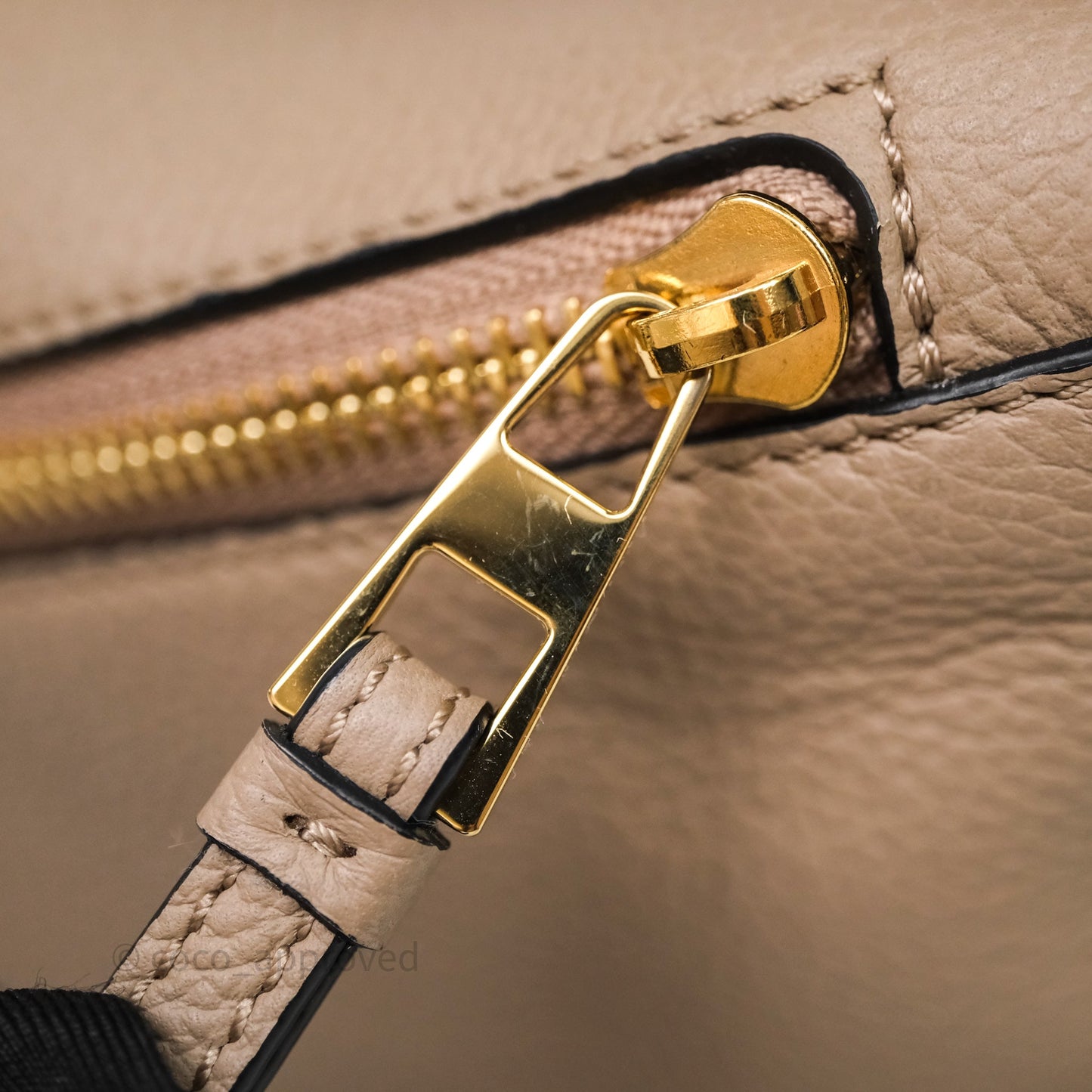 Loewe Small Puzzle Bag Sand Mink Grained Calfskin