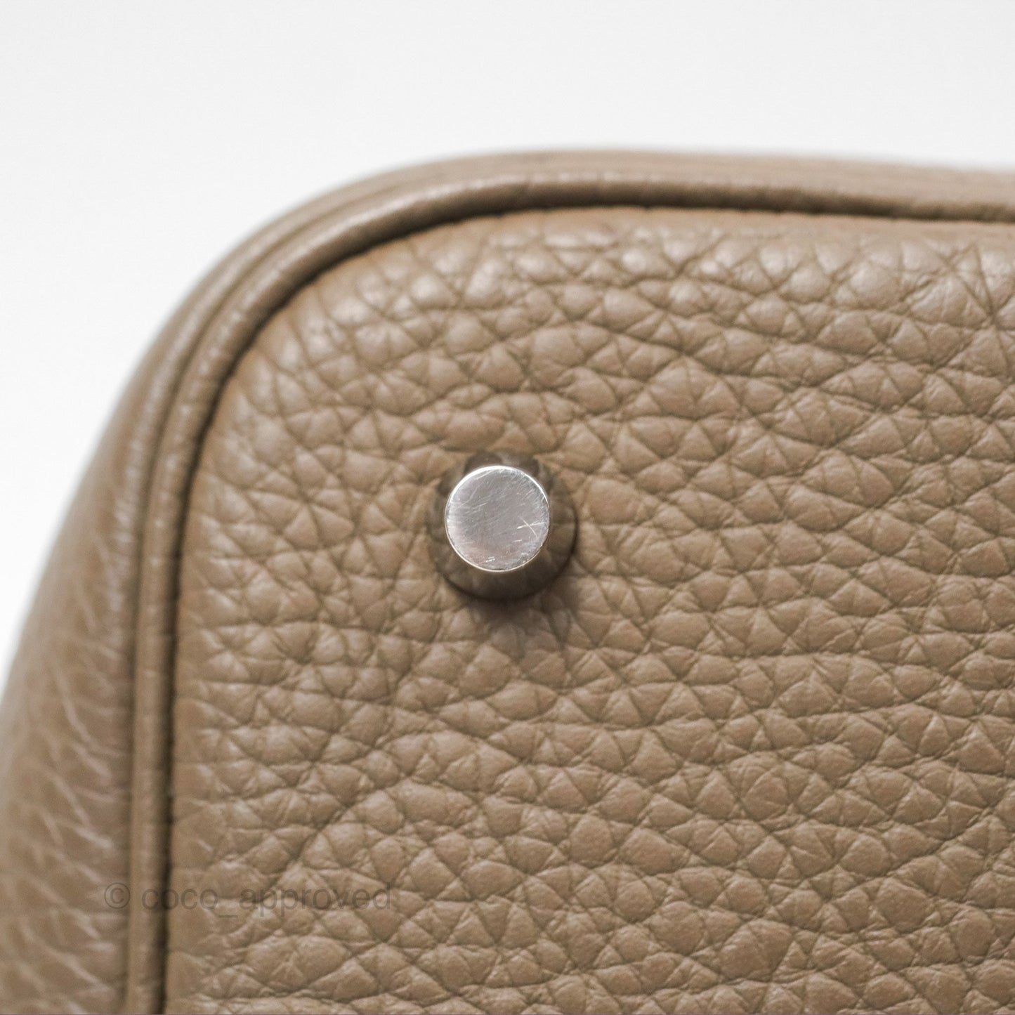 Hermès Picotin 22 Lock Etoupe Clemence Palladium Hardware