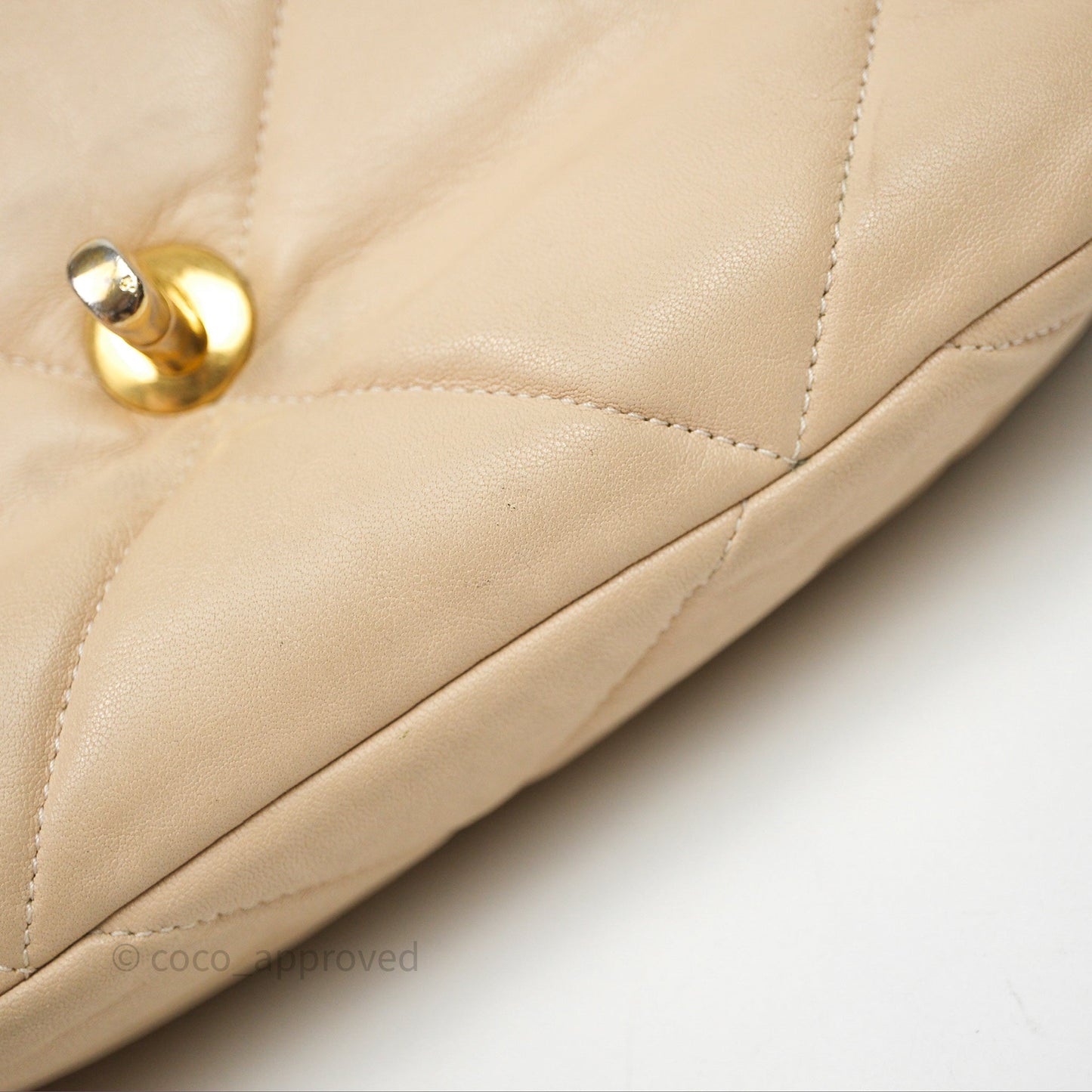 Chanel 19 Small Beige Mixed Hardware