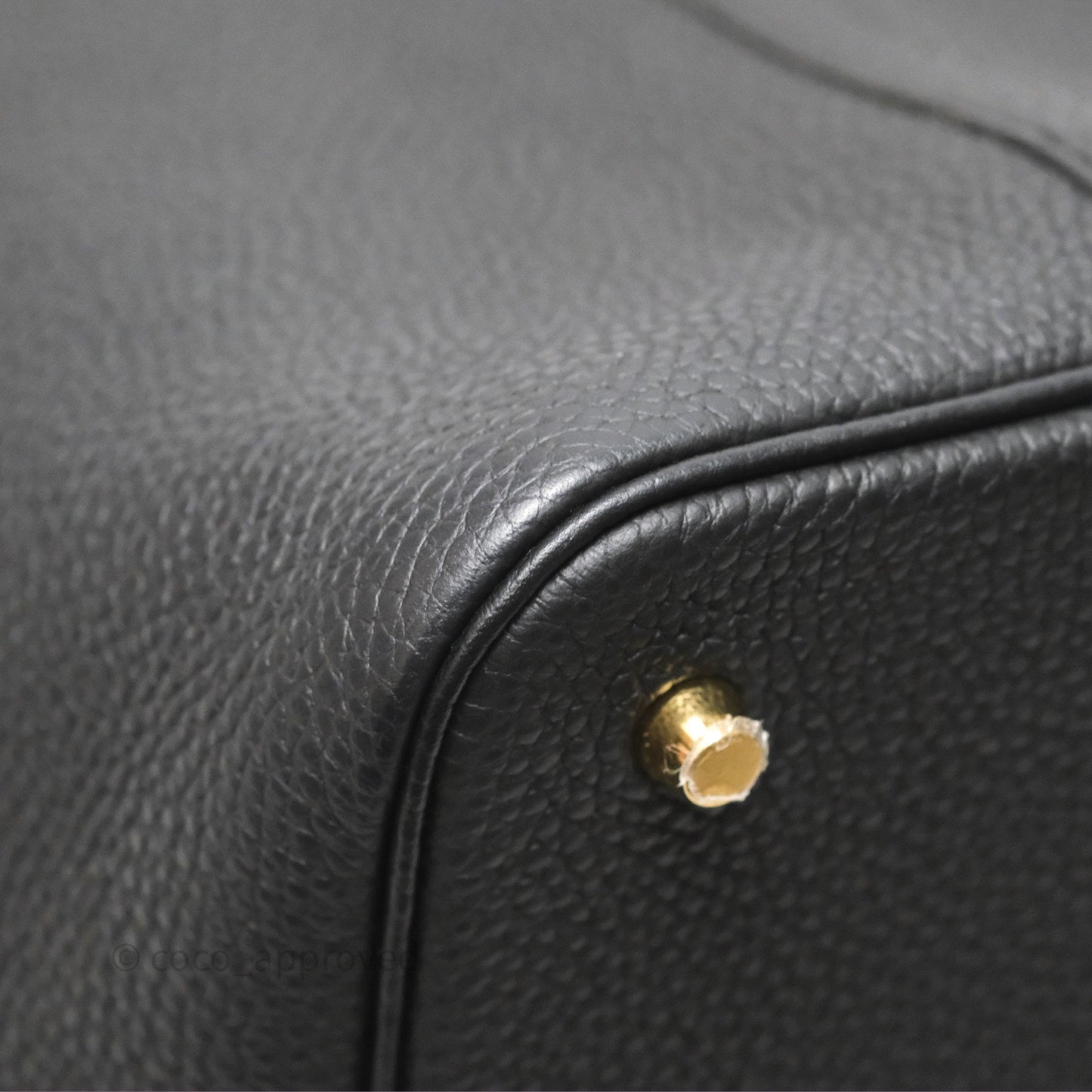 Hermès Picotin 22 Noir 89 Clemence Gold Hardware