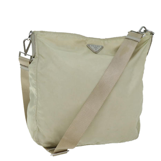 Luxury PradaShoulder Bag Nylon Cream 71503