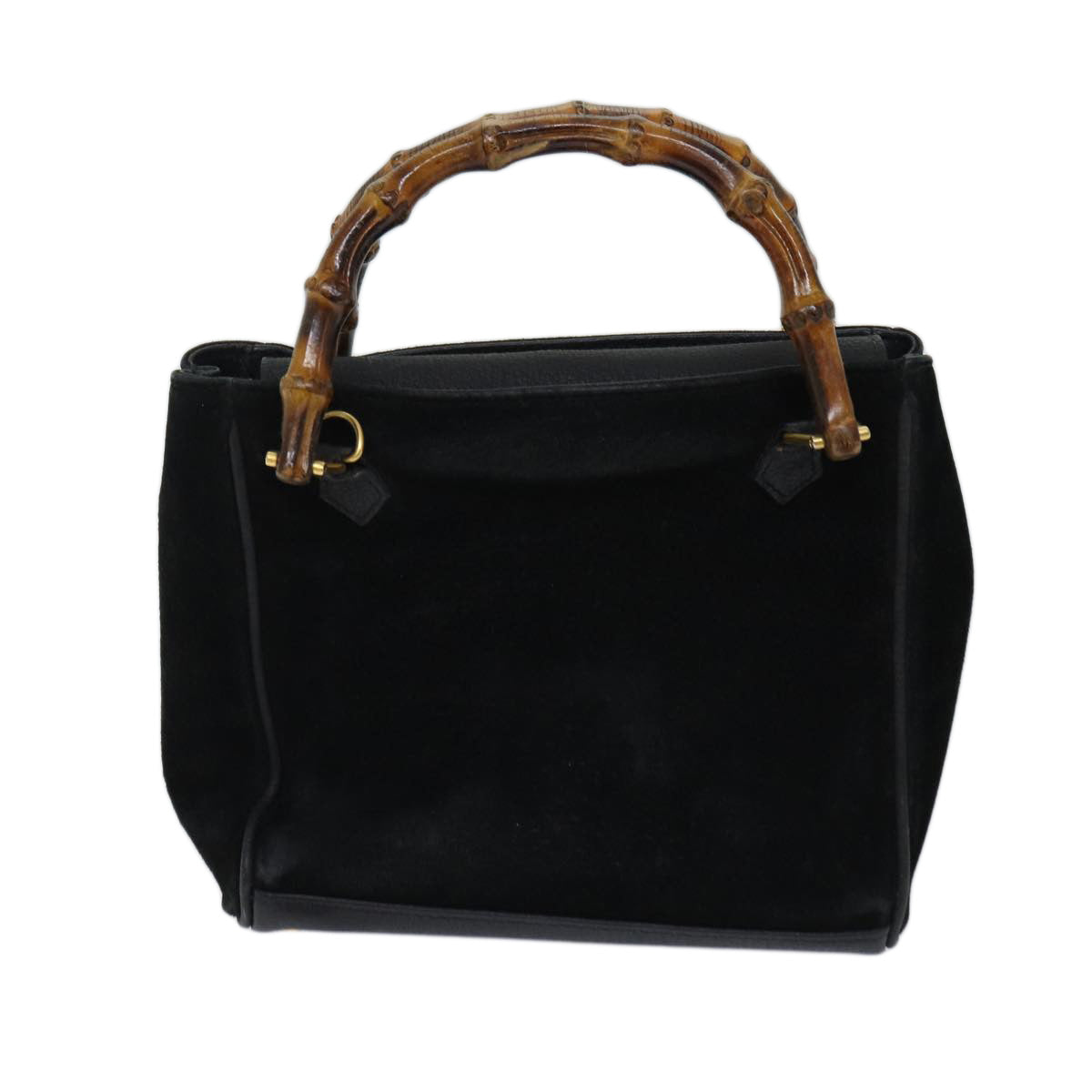 Luxury Gucci Trending 2025 Bamboo Hand Bag Suede 2way Black 000 122 0316  71504