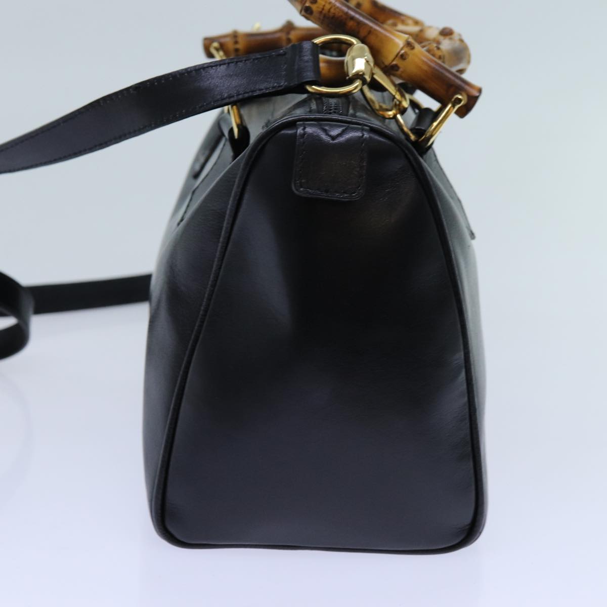 Luxury Gucci Trending 2025 Bamboo Hand Bag Leather 2way Black 000 122 0294  71505