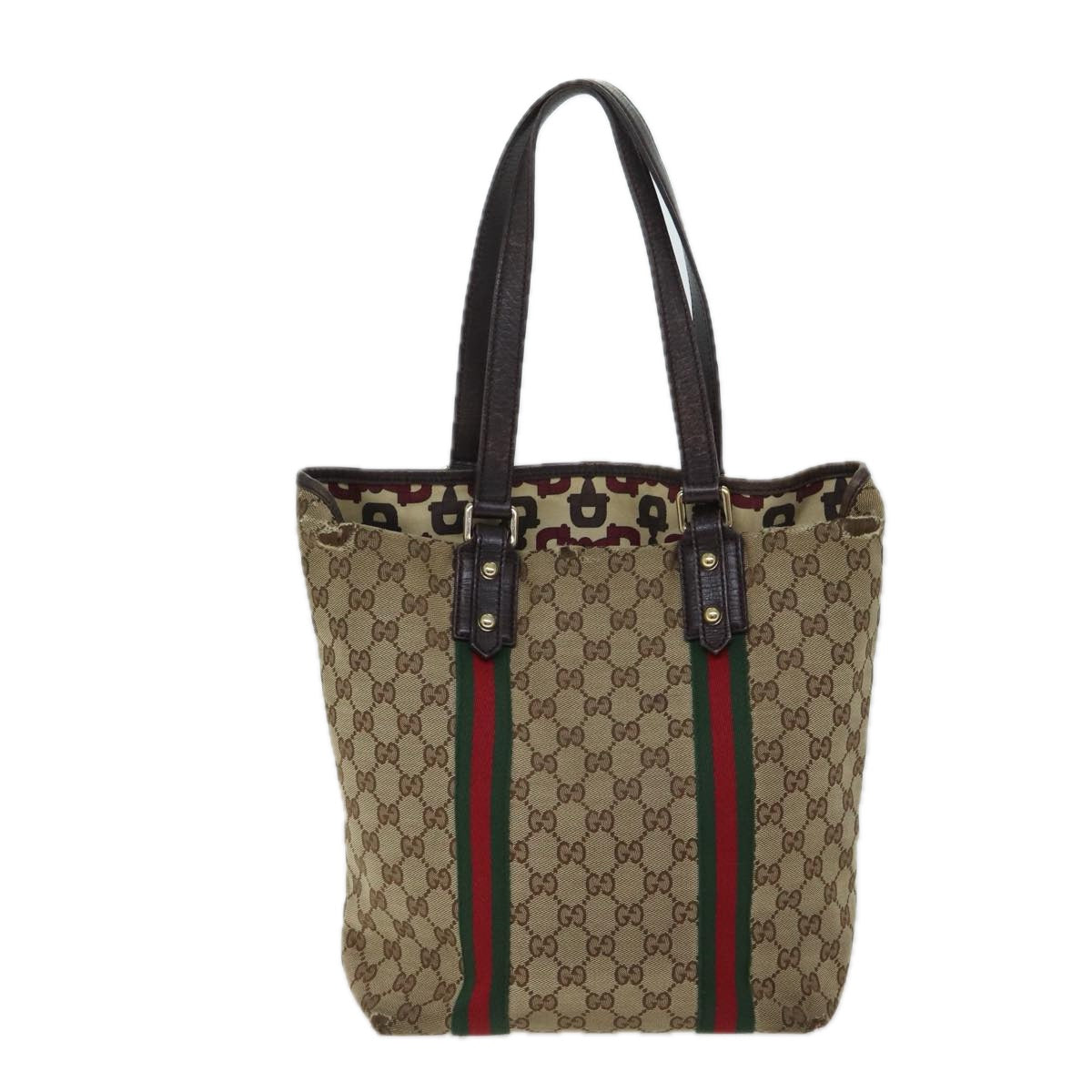 Luxury Gucci Trending 2025 GG Canvas Web Sherry Line Hand Bag Beige Red Green 162899  71515