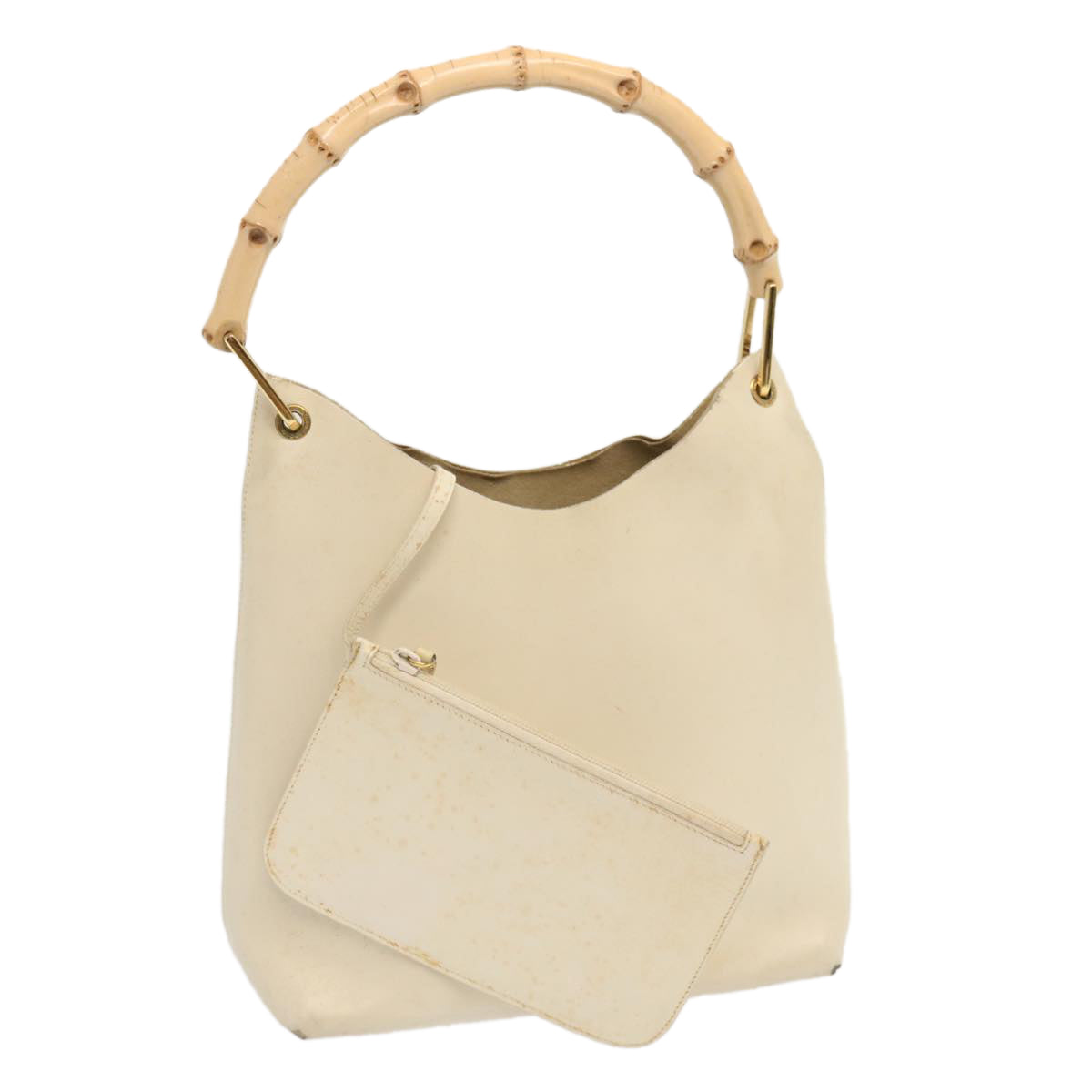 Luxury Gucci Trending 2025 Bamboo Shoulder Bag Leather White 001 1553 1880  71519