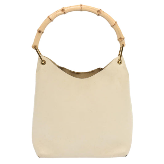 Luxury Gucci Trending 2025 Bamboo Shoulder Bag Leather White 001 1553 1880  71519