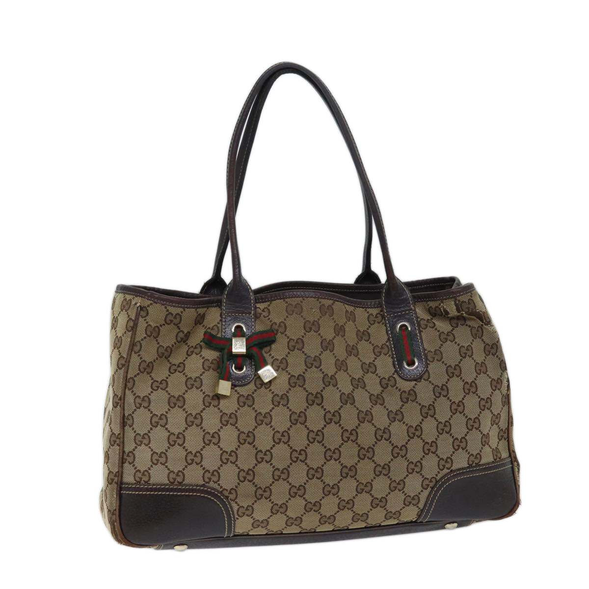 Luxury Gucci Trending 2025 GG Canvas Web Sherry Line Tote Bag Beige Red Green 163805  71522