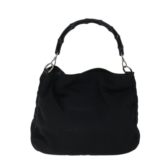 Luxury Gucci Trending 2025 Bamboo Shoulder Bag Nylon 2way Black 001 1577 1781  71530