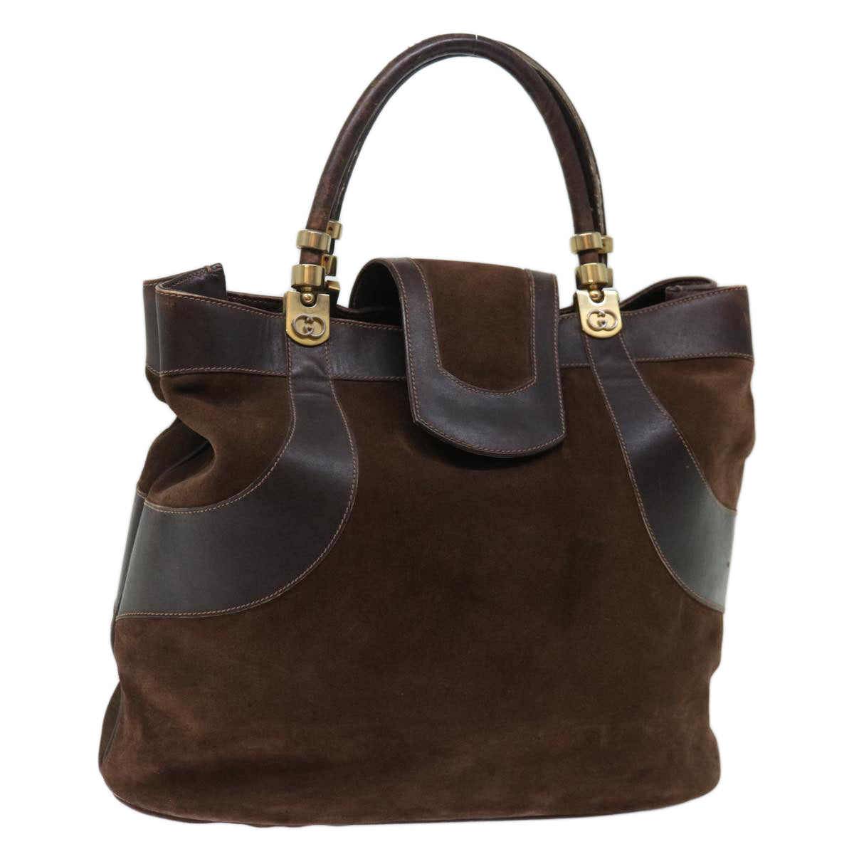 Luxury Gucci Trending 2025 Hand Bag Suede Brown  71531