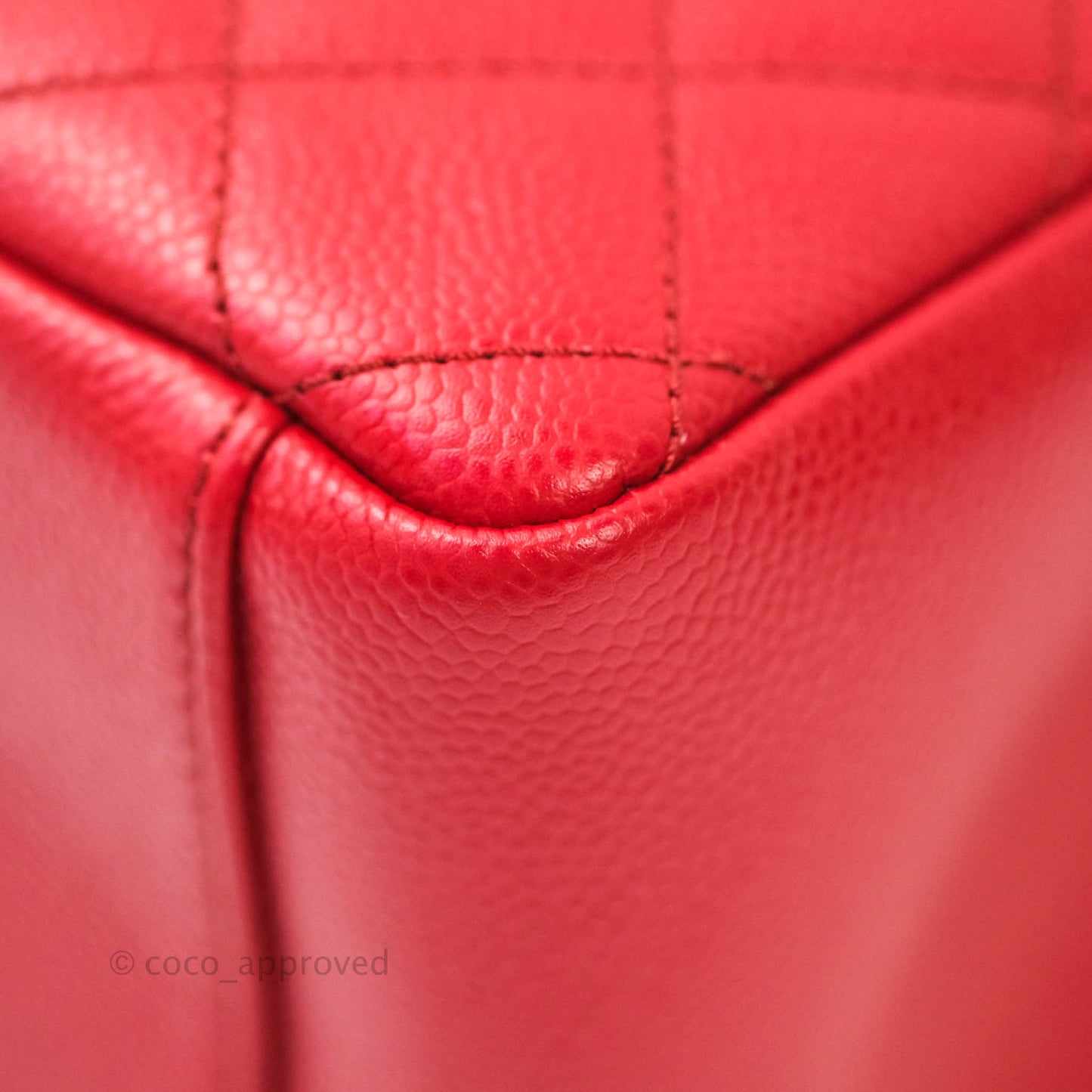 Chanel GST Red Caviar Silver Hardware