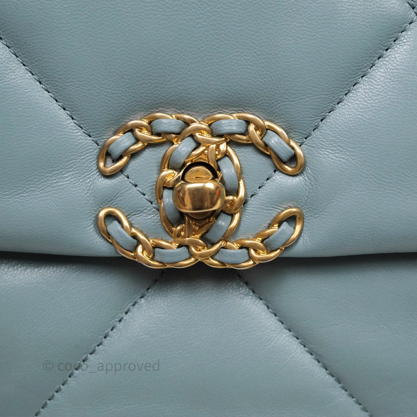 Chanel 19 Small Blue Mixed Hardware