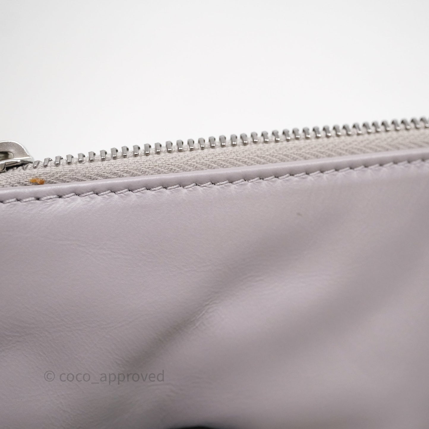 Chanel 22 Small Grey Aged Calfskin Matte Silver Hardware