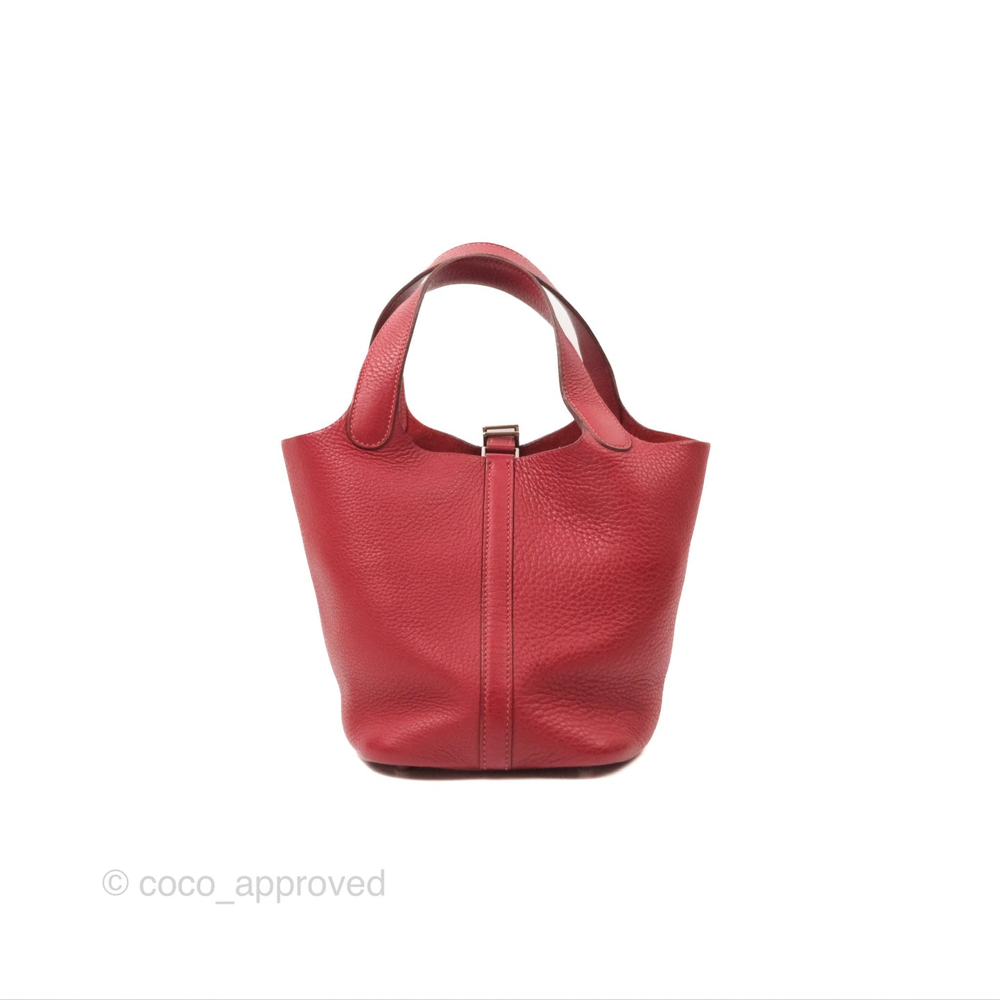 Hermès Picotin 18 Rouge Clemence Palladium Hardware
