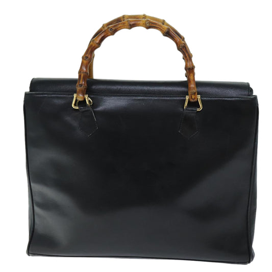 Luxury Gucci Trending 2025 Bamboo Shoulder Bag Leather 2way Black  71587