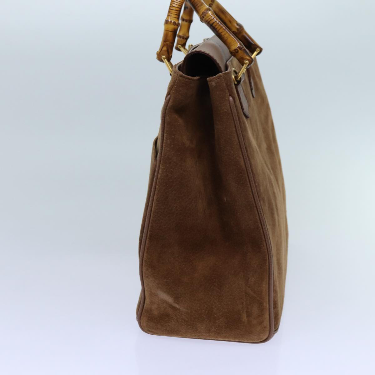 Luxury Gucci Trending 2025 Bamboo Hand Bag Suede 2way Brown 002 123 0322  71588