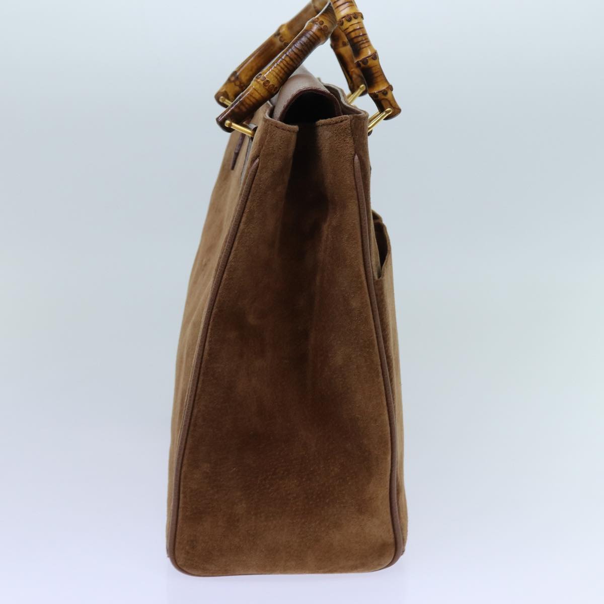 Luxury Gucci Trending 2025 Bamboo Hand Bag Suede 2way Brown 002 123 0322  71588