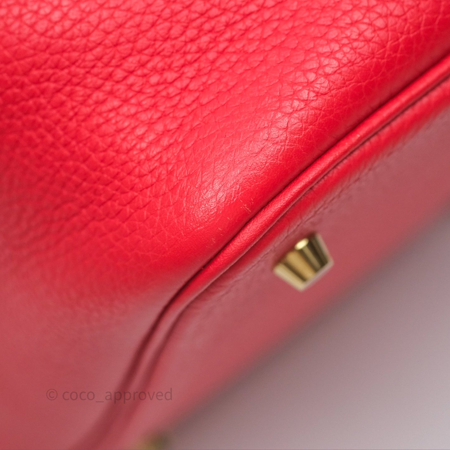 Hermès Picotin 22 Rouge Tomate S5 Clemence Gold Hardware