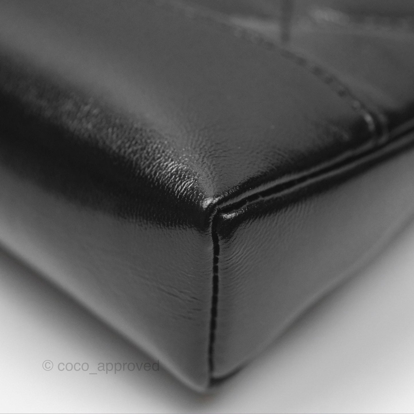Chanel Nano 31 Black Shiny Lambskin Gold Hardware
