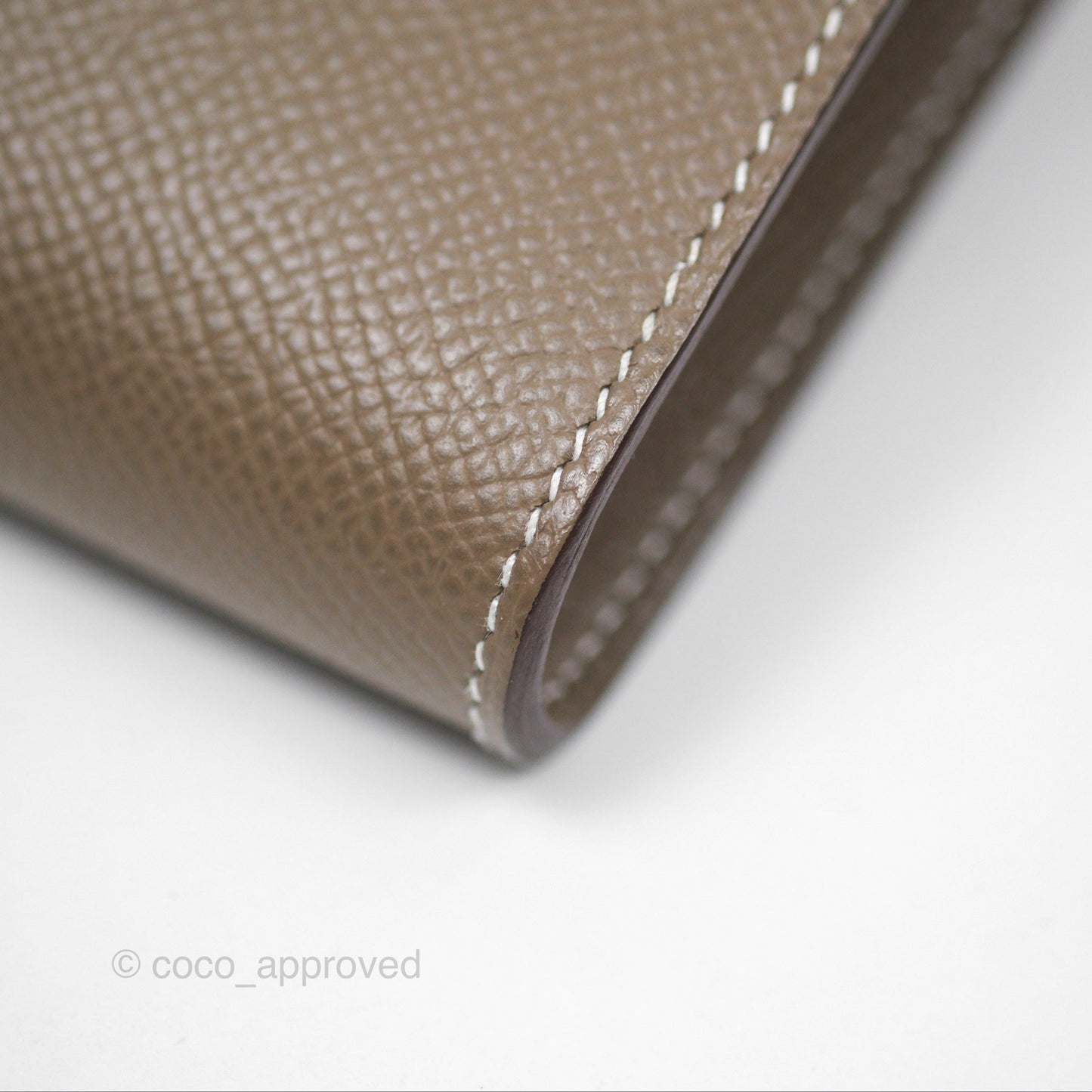 Hermès Kelly To Go Wallet Etoupe 18 Epsom Gold Hardware