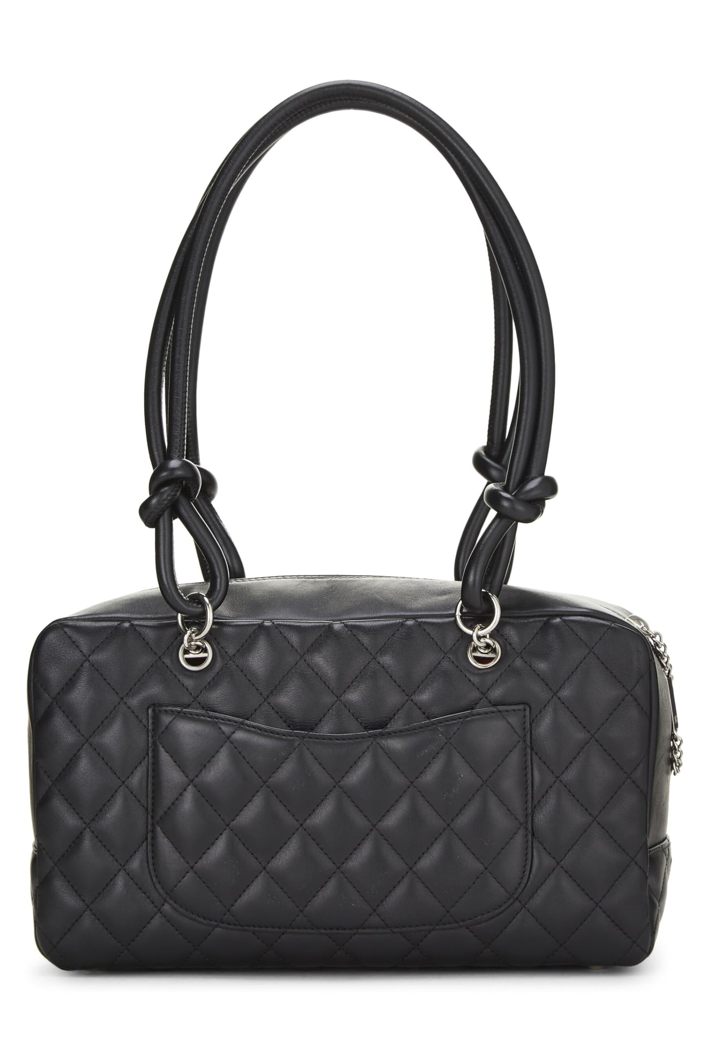 Chanel,  Black Calfskin Cambon Bowler, Black