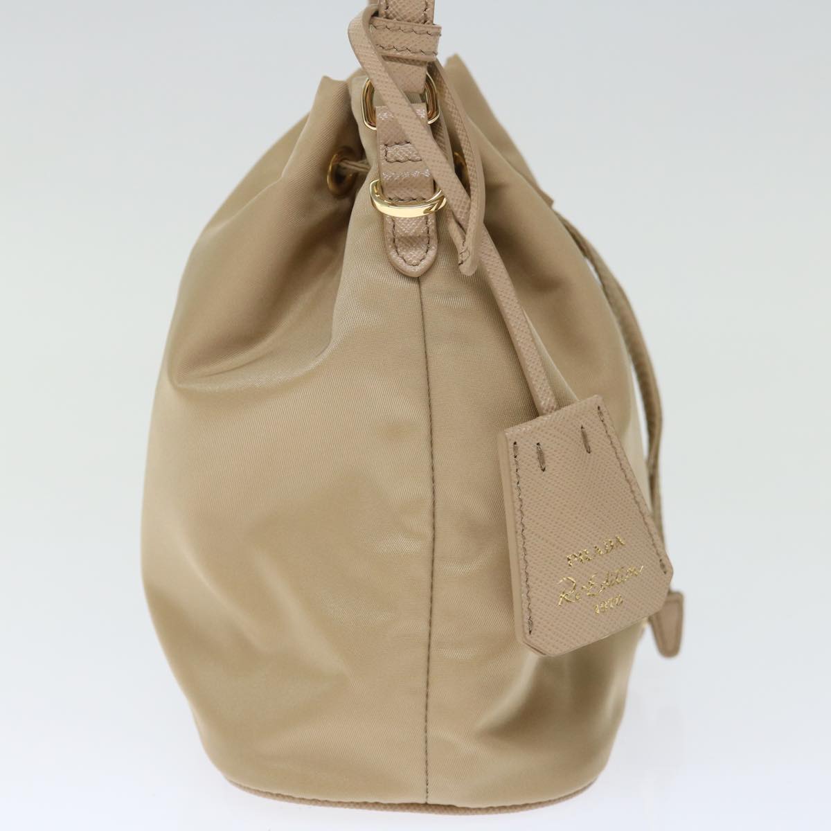 Luxury PradaShoulder Bag Nylon 2way Beige 71637A