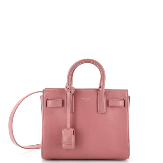 Luxury Saint Laurent Sac de Jour Bag Leather Nano