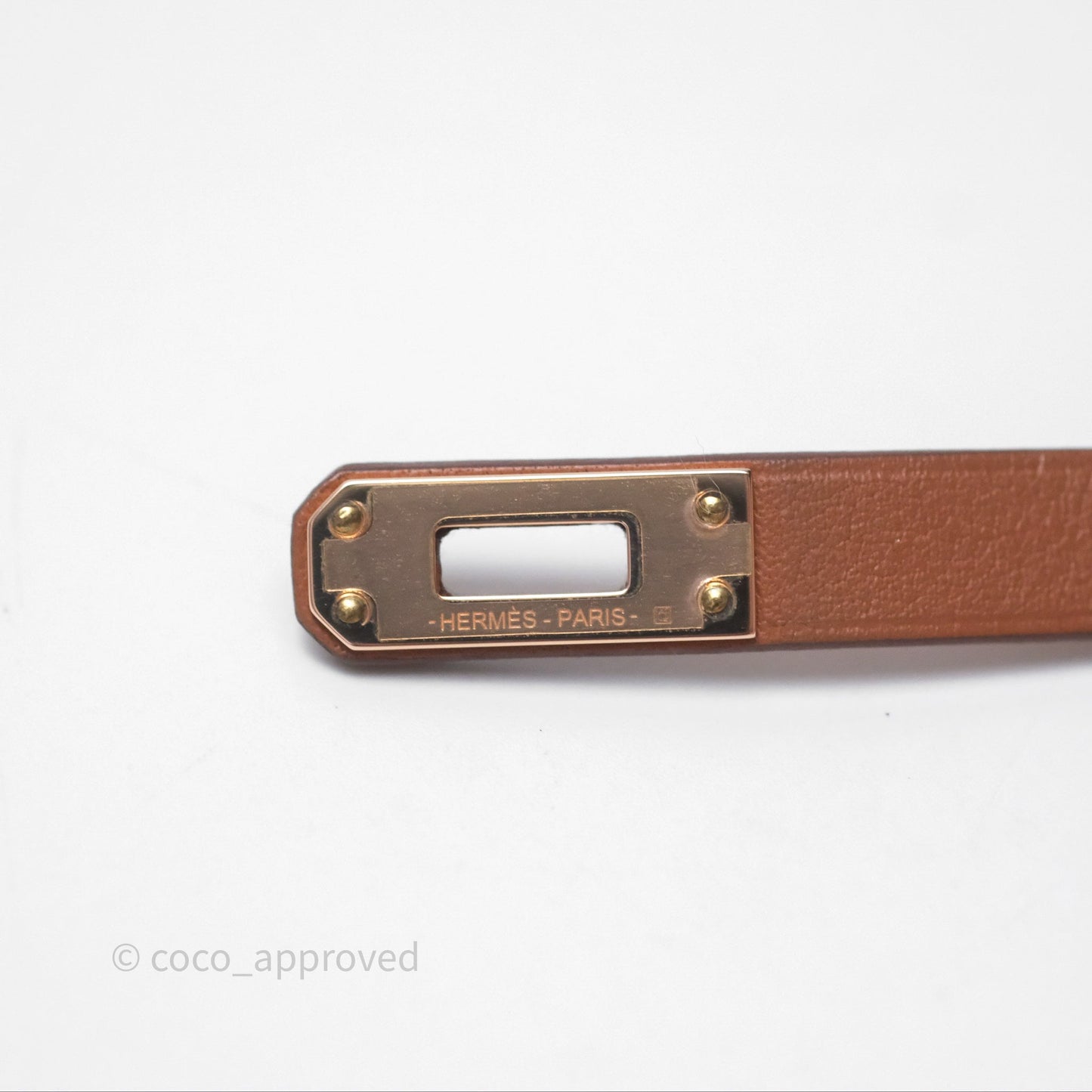 Hermès Kelly Double Tour Bracelet Gold Swift Gold Hardware