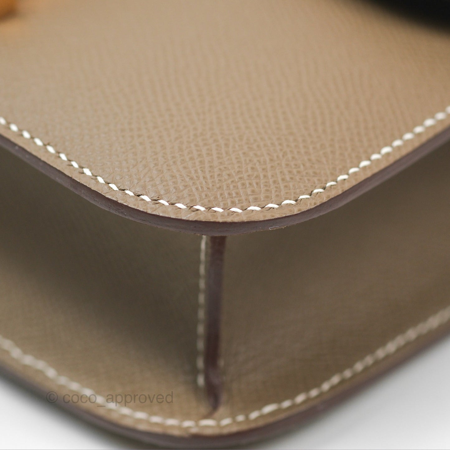 Hermès Constance 24 Mirror Etoupe 18 Epsom Rose Gold Hardware