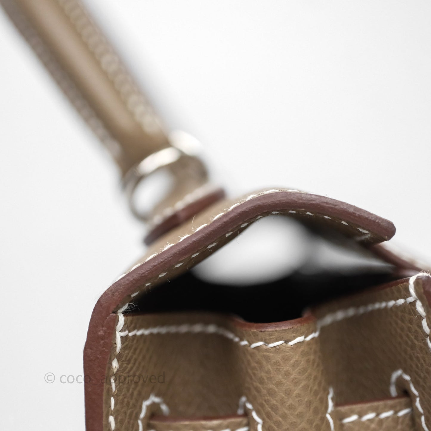 Hermes Kelly 25 Etoupe 18 Palladium Hardware