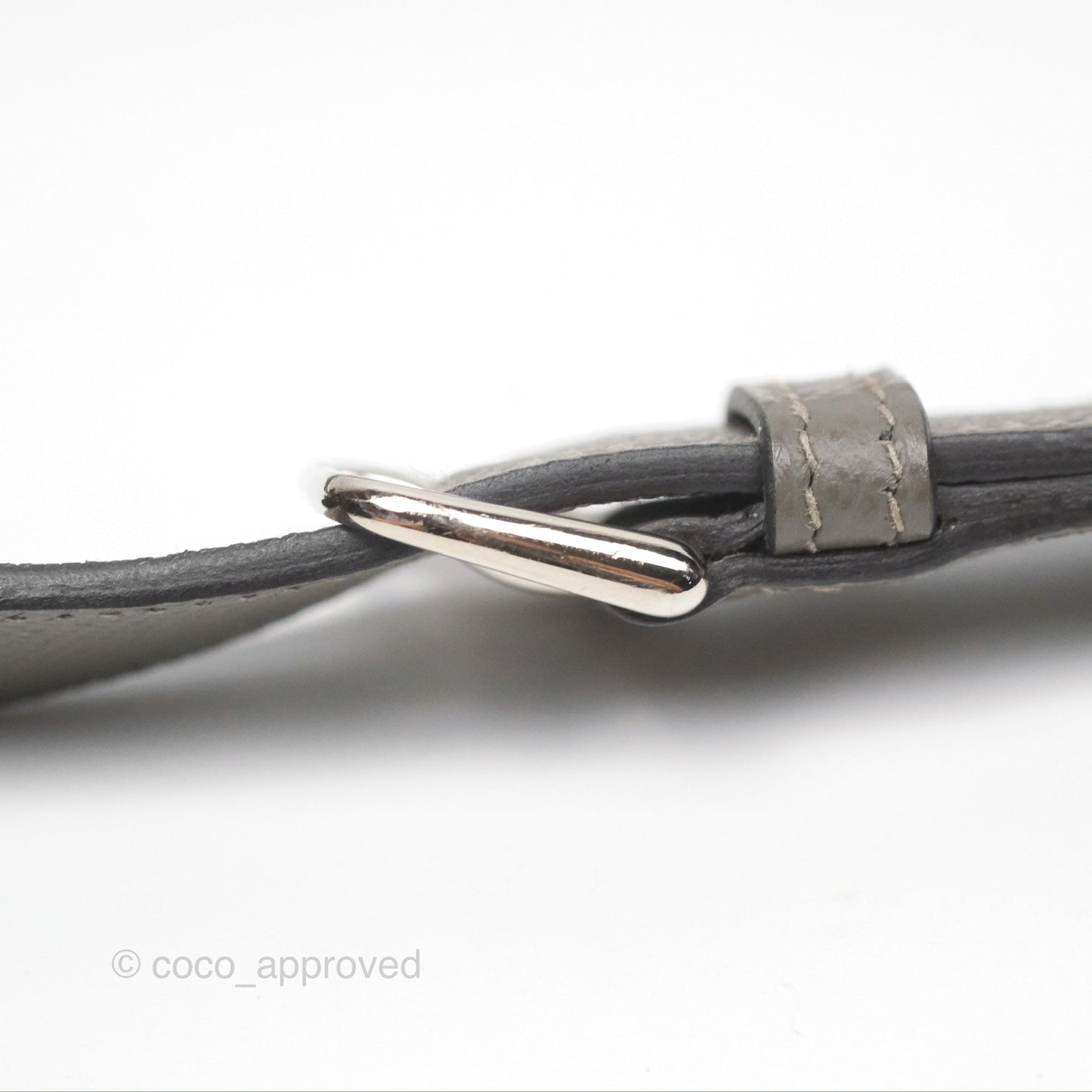 Hermès Della Cavalleria Mini Bag Gris Meyer 0L Epsom Palladium Hardware